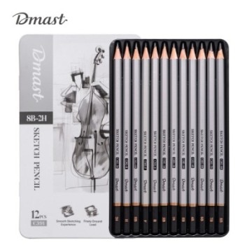 Deli EC391 Dmast Set de crayons d’esquisse