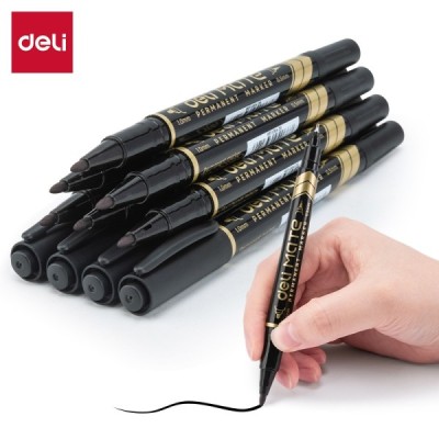 Deli-EU10420 Marqueur permanent à 2 pointes