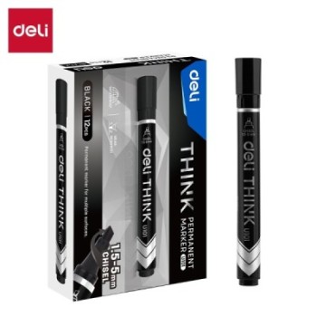 Marqueur Permanent Deli EU10120 Noir