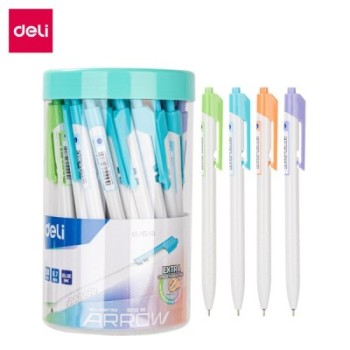 Stylo Rétractable Deli EQ03236 0.5mm Bleu