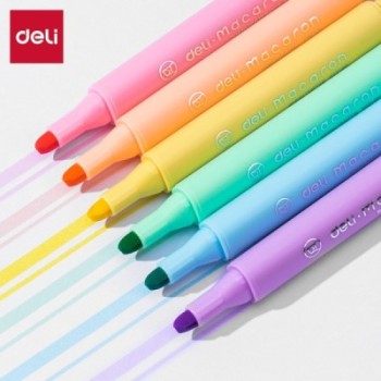 Deli-EU12-6C Surligneur Pointe biseautée