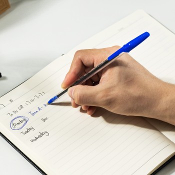 Stylo a Bille Deli EQ4-BL 1 mm Bleu