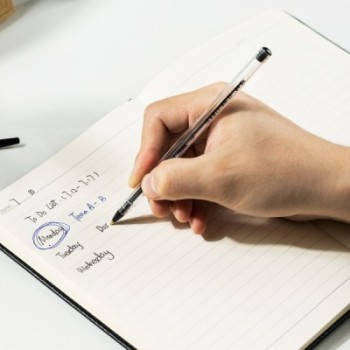 Stylo a Bille Deli EQ4-BL 1 mm Noir