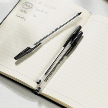 Stylo a Bille Deli EQ4-BL 1 mm Noir