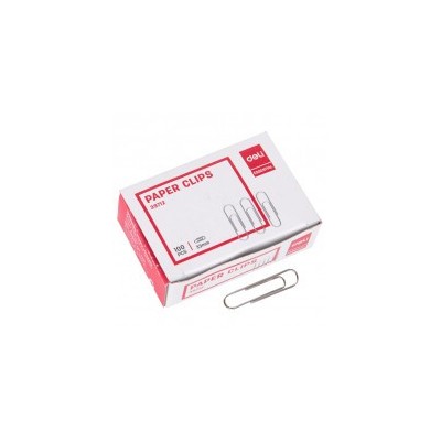 Boîte de 100 Trombones Deli E39712 33 mm