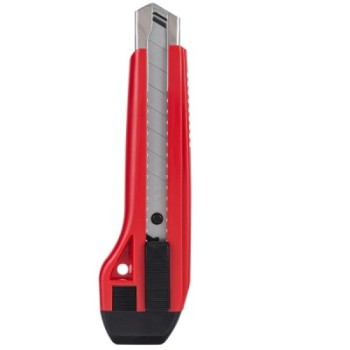 Cutter Deli E2041 Grand Modèle 18mm Rouge