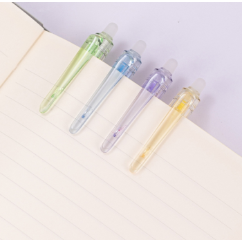 Stylo gel rétractable à changement de couleur Deli SA230, pointe 0,5 mm, lot de 4