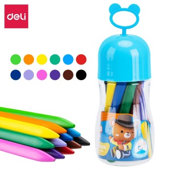 Crayon en plastique Deli-EC222-12