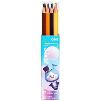 Crayons de couleur Deli EC117-12