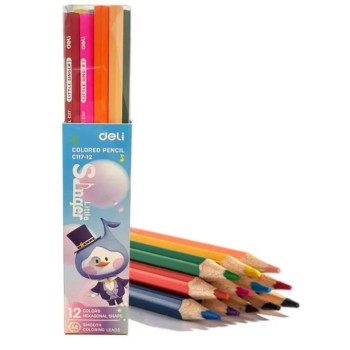 Crayons de couleur Deli EC117-12