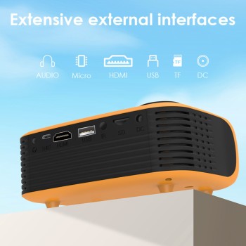 Projecteur Deli VS6001 : luminosité de 1 000 lumens, 135X97X50MM AoKa