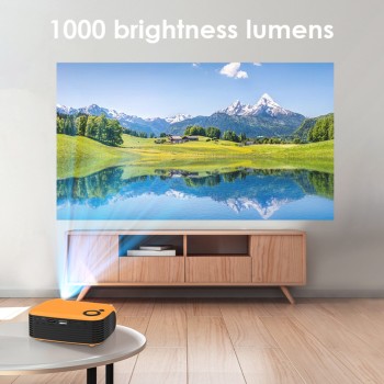 Projecteur Deli VS6001 : luminosité de 1 000 lumens, 135X97X50MM AoKa