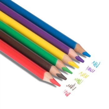 Deli-EC00600 Jumbo Colored Pencil