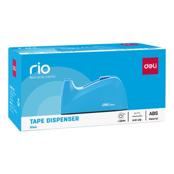 Devidoir Distributeur de ruban adhésif Deli-E814A Bleu