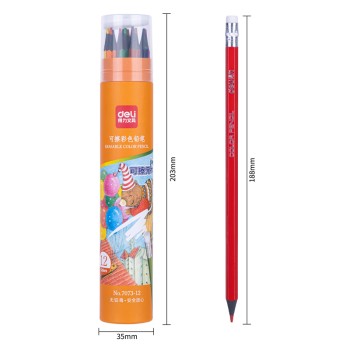 Crayon de couleur Deli-7073-12 12/18 EFFACABLE