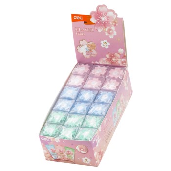 Gomme Deli-EH309 SCOLAIRE ASSORTI [PQT 24]