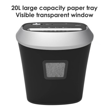 DESTRUCTEUR DE PAPIER 10F 20L NOIR