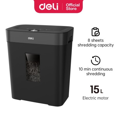 DESTRUCTEUR DE PAPIER 8F 15L NOIR