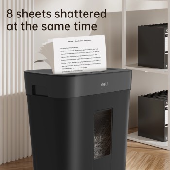 DESTRUCTEUR DE PAPIER 8F 15L NOIR
