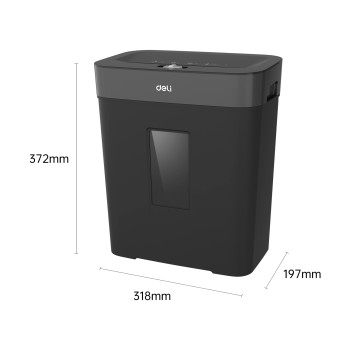 DESTRUCTEUR DE PAPIER 8F 15L NOIR