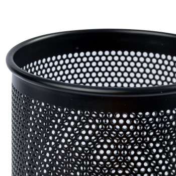 PORTE STYLO CIRCULAIRE MTAL 84X106MM 95.5G NOIR