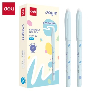 STYLO GEL RASABLE 0,5MM [PQT 12] BLEU