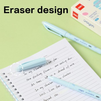 STYLO GEL RASABLE 0,5MM [PQT 12] BLEU