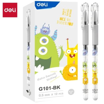 STYLO GEL 0,5MM [PQT 12] BLEU