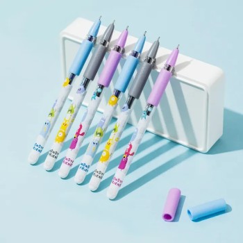 STYLO GEL 0,5MM [PQT 12] BLEU