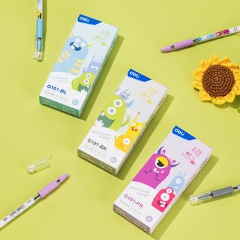 STYLO GEL 0,5MM [PQT 12] BLEU