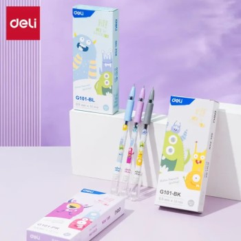 STYLO GEL 0,5MM [PQT 12] BLEU
