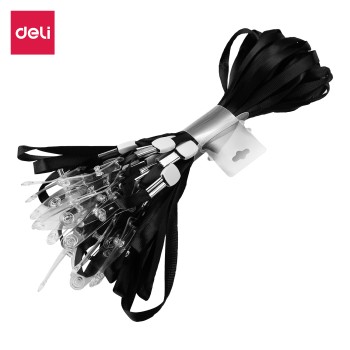 CORDON POLYESTER PORTE BADGE [PQT 20] ASSORTI