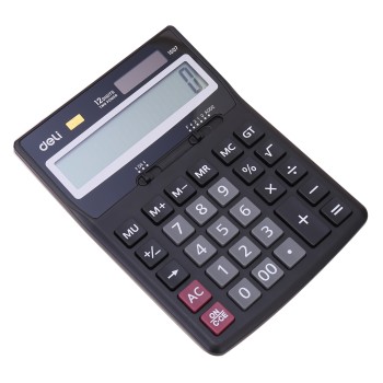 CALCULATRICE DE BUREAU 12D 169X122MM NOIRE