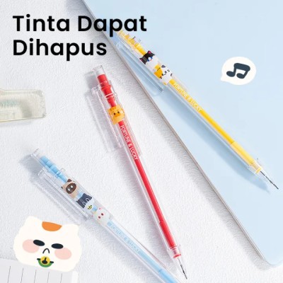 Porte-mine Deli 0,5 mm, design transparent mignon, avec gomme SH347