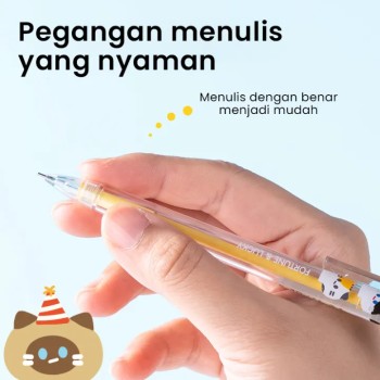 Porte-mine Deli 0,5 mm, design transparent mignon, avec gomme SH347