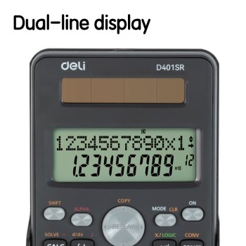Calculatrice scientifique Deli ED401SR