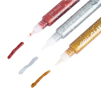 COLLE PAILLETE 3 COULEURS [12ML/TUBE]