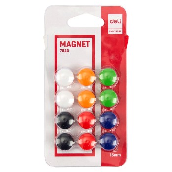 Bouton magnétique Deli-E7823 15MM [PQT 12] E7823 ASSORTI