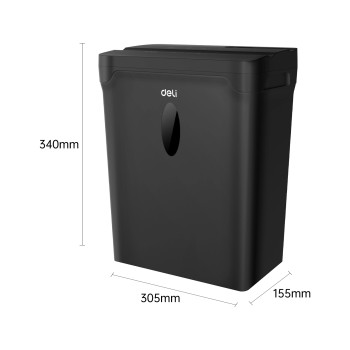 DESTRUCTEUR DE PAPIER 5F 10L NOIR