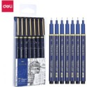 Stylos feutres à pigments Deli EQ909