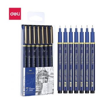 Stylos feutres à pigments Deli EQ909