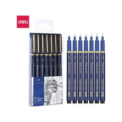 Stylos feutres à pigments Deli EQ909
