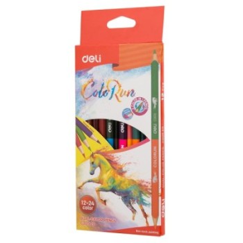 Deli-EC00520 Dual Colored Pencil